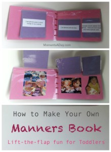 DIY Lift-the-Flap Manners Book for Toddlers - Moments A Day