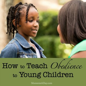 How to Teach Obedience to Young Children - Moments A Day